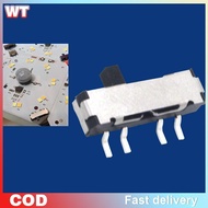 [WT] 10Pcs 4 Pin Mini Slide Switch On-OFF 3Position Micro Slide Toggle Switch Miniature Horizontal S