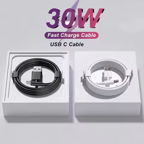 30W USB A To Type C Cable For Samsung Galaxy s8s10 Htc Xiaomi Huawei android phone 2A Fast Charging