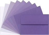 Purple 5x7 Envelopes - 18 Pack Self Seal A7 Gradient Fade Out Envelopes for Invitations, Letters, Ph