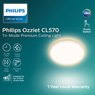 Philips Ozziet CL570 Slim Ceiling Light with Scene Switch, 36W and 22W slim ceiling light with 3 different modes for perfect ambiance.