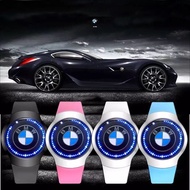 Fashion Trend Mercedes-Benz BMW LED Touch Screen Watch Car Logo Peripheral Waterproof Men Women Coup