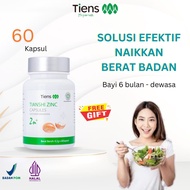 Tiens Zinc 60 Kapsul Suplemen Penggemuk Badan Penambah Nafsu Makan Cepat dan Ampuh Obat Gemuk Fit
