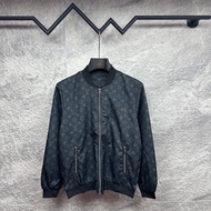 LV jacket 滿印logo棒球領外套男女同款