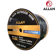 Allan UTP CAT6 CABLE OUTDOOR PURE COPPER NETWORK CABLE LAN CABLE ETHERNET CABLE 300m Fast Ethernet 1