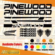 Pinewood bike Stickers Pinewood sticker Decals