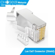 Choseal Cat7 RJ45 Connector 8P8C FTP RJ45 Plug Modular Ethernet Cable Connector for RJ 45
