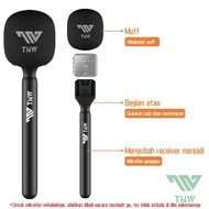 Tnw Microphone Interview Handle Interview Go Handheld Adapter Untuk