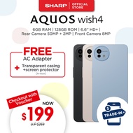 SHARP AQUOS wish4 Mobile Phone - Available in 3 Colours (Black/White/Blue)