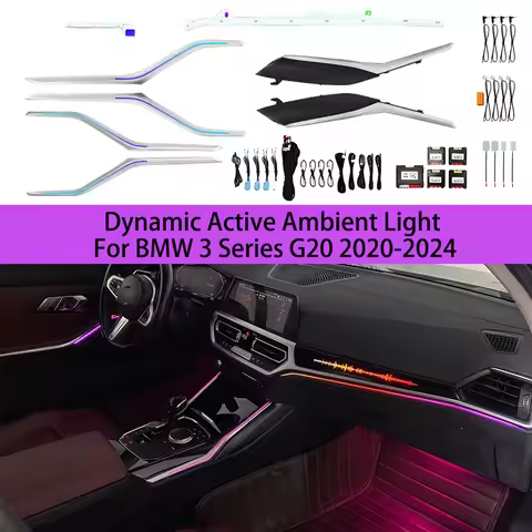 10 Colors OEM Design Dynamic Active Ambient Light For BMW 3 Series G20 2020-2022 ，bmw 3 Series G20 I
