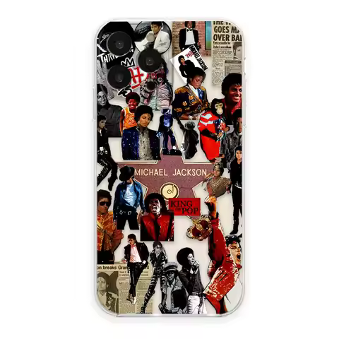 Singer M-Michael J-Jackson Cover Clear Phone Case For VIVO S1 V20 SE V21 V21E V23 V23E V25 V27 V27E 
