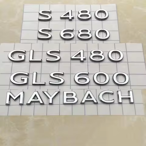 MAYBACH letter logo car for Mercedes-Benz MAYBACH S400L S580 S600 S680 GLS600 680 rear trunk labelin