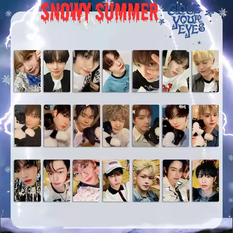 7Pcs/Set Idol CLOSE YOUR EYES New Album Snowy Summer Lomo Cards Special Bonus Cards KENSHIN KYOUNGBA
