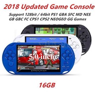 2018 Updated Portable Game Player 5 Inch Large Screen LCD Nostalgic 16G Handheld Retro Game Console 