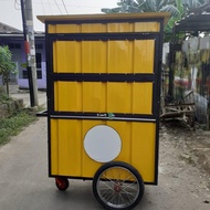 KHUSUS BEKASI Gerobak Sorong Container Booth Semi Kontainer Bekas