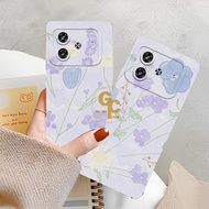 [GCS118] VIVO IQOO Z9 TURBO 5G IQOO Z7 IQOO Z7x Cute Flower Motif Case - Cute Case - Trendy Case - v