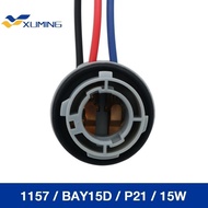 XM-1pcs S25 1157 BAY15D P21/5W Car Auto LED Bulb female Socket adapter Holder