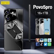 Povo5pro 5G smartphone 6.8inch Ultra-Clear Full-Screen Mobile Phone Memory 16GB RAM+1TB ROM Battery 