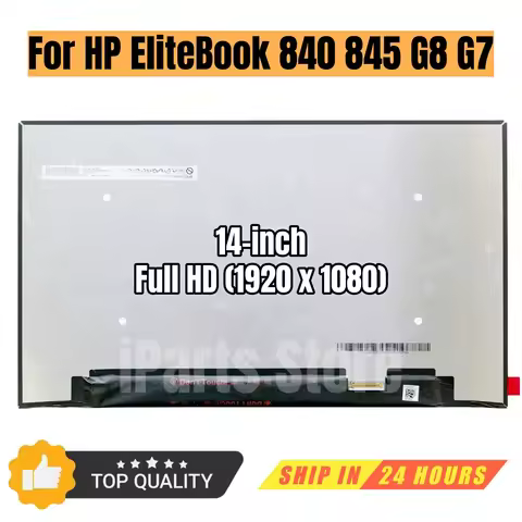 iParts Replacement New Display for HP EliteBook 840 845 G8 G7 L92716-ND1 X140NVFC R0 14.0 IPS FHD La
