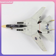 [Beautyoufeel] 1:72 Scale F-14 Tomcat Fighter Jet Model - White &  ABS Plastic Aircraft With Detaile