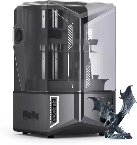 ELEGOO Saturn 4 Ultra 16K Resin 3D Printer | 10" 16K Mono LCD and Flip-up Lid, Smart Tank Heating At