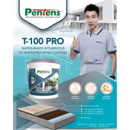 Pentens T-100 Pro Water-Based Bituminous PU Waterproofing Coating (5KG)