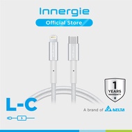 Innergie L-C Lightning to USB-C Cable with Apple MFi Certified Fast Charge &amp; Sync