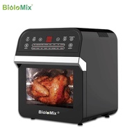 BioloMix 12L 1600W Air Fryer Oven Toaster Rotisserie and Dehydrator With LED Digital Touchscreen, 16
