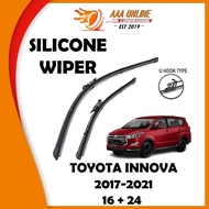 Silicone Car Wiper Windshied For TOYOTA INNOVA 2017-2021 Wiper Kereta Bundle pengelap kereta 雨刮 16 I