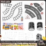 Play Road Tape for Toy Cars and Trains 3 Rolls 4.8cmx5m Straight Curve Track Traffic Signs - Kids Gi