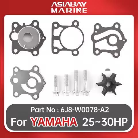 Water Pump Impeller Repair Kit For Yamaha Outboard 25hp 30hp Ship Marine Boat Engine Part 6H4-44352-