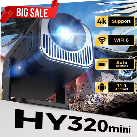 Smart Projector 4K HD Home Theater Beamer Android13.0 WiFi BT5.0 Portable Mini LED Projector Correct