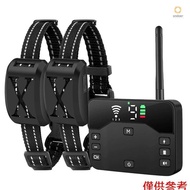 Wireless Electronic Pet Fence 2-in-1 for 2 Dogs Trainer Waterproof, Up to 800ft Adjustable Electric 