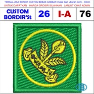 I-A76 BET MELATI LOGO EMBROIDERY PATCH HW - CUSTOM EMBROIDERY S'T TESTIMONI