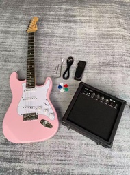 全新未開 Fender Squier 款 粉色電結他套裝 連喇叭 新手入門
