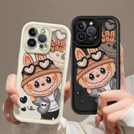 Phone Casing For OPPO F5 Youth F7 F9 F11 Pro F17 Pro F19 Pro F21 Pro Heart-Shaped Glasses Cool LABUB