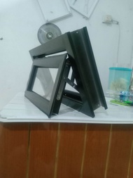 jendela aluminium Boven 30x50 3inci lubang angin kamar mandi kamar tidur ventilasi+palet kayu aman