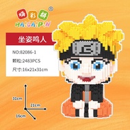 Xếp hình le go kakashi chibi sasuke luffy anime naruto làng lá akatsuki anbu hokage đồ chơi xếp hình