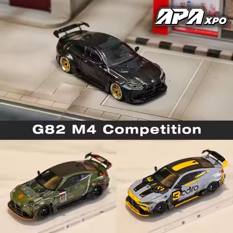 APA XPO SW 1:64 Foshan Limited Edition G82 M4 GTR Competition Diecast Diorama Car Model Street W64po