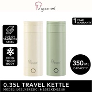 La GourmetElectric 0.35L Travel Kettle Seamless 304 Stainless Steel Electric Kettle Kettle Stainless