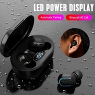 E7S TWS Earphones Wireless Earbuds BT 5.0 Headphones with Microphone in-Ear Headphones with LED Powe