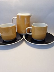 捷克陶瓷濃縮咖啡杯盤組