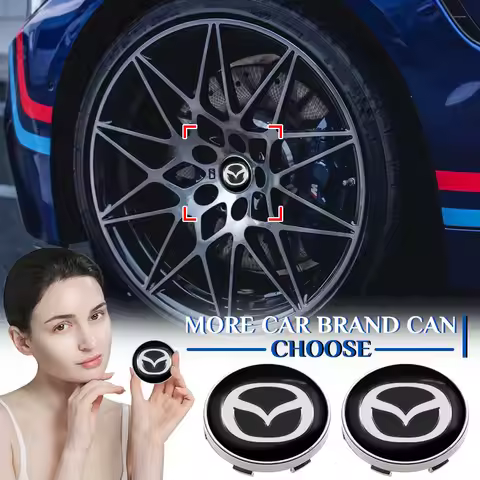 60/56mm Car Tyre Wheel Center Hub Cap Badge Sticker for Mazda 3 Alexa CX30 CX-8 CX-30 CX9 CX7 R360 C