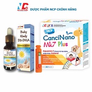Combo canxi hữu cơ NCP CANCINANO MK7 PLUS và Vitamin D3 - DHA