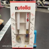 盒裝全新NUTELLA餐具組 抹醬刀+叉子二入一組