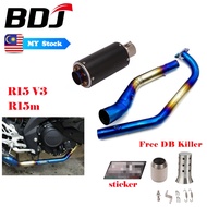 BDJ For Yamaha Yzf R15 V3 R15V3 R15m Sc Project Ekzos Full Elbow System Exhaust Modified Muffler Fro