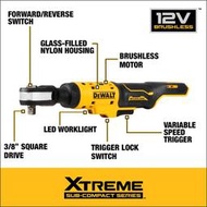 新款DEWALT 得偉 12V 81.3Nm高扭力無碳刷馬達3分電動棘輪扳手DCF503 DCF503B