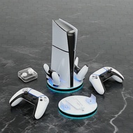 PS5/PS5 Slim/PS5 Pro ,,PS5 Dok untuk PS5/PS5 Slim/PS5 Pro dengan dwi-pengecas pengawal dan pencahaya