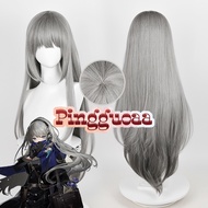 Reverse:1999 Bkornblume Cosplay Wig 85cm Long Straight Gray Gradient Heat Resistant Synthetic Wigs