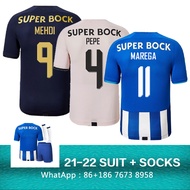 MEHDI No. 11 PEPE No. 4 MAREGA No. 9 Short-sleeved football shirt 2122 Men's DY uniform set + socks