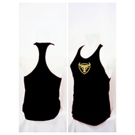 Gym Fitness Singlet superhero singlet light grey